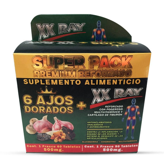 6 Ajos Dorados XX Ray Suplemento, 6 Garlic Golds Xx Ray Supplement 150 Tablets, Natural de Mexico - Tierra Naturaleza Shop