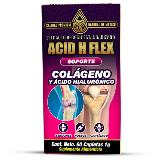 Acid H Flex Suplemento, Acid H Flex Supplement 60 Caplets, Natural de Mexico - Tierra Naturaleza Shop