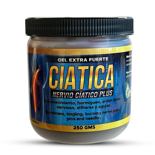 Calmante del Nervio Ciático, Sciatica Nerve Soother & Pain Relief Gel 8.8 oz, Natural de Mexico - Tierra Naturaleza Shop