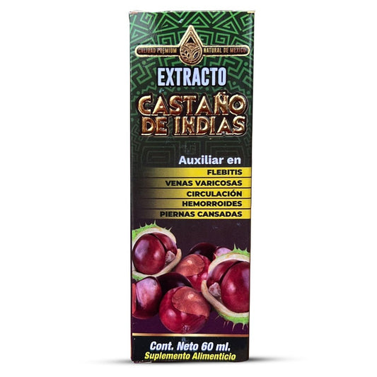 Castaño de Indias Extracto, Horse Chestnut Extract 2 oz, Natural de Mexico - Tierra Naturaleza