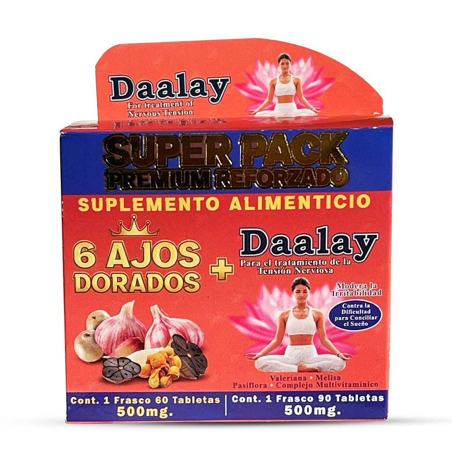 6 Ajos Dorados Daalay Suplemento, 6 Golden Garlic Daalay Supplement 150 Tablets, Natural de Mexico - Tierra Naturaleza Shop