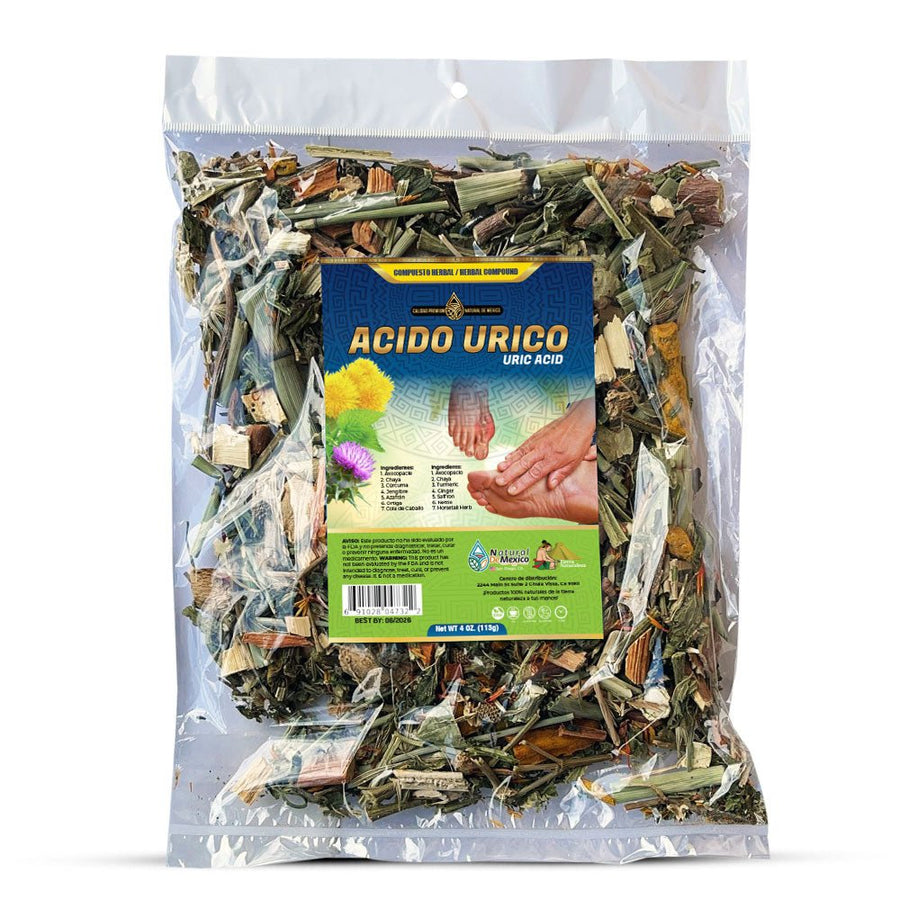 Ácido Úrico Hierba, Uric Acid Herbal Blend 4 oz, Natural de Mexico - Tierra Naturaleza