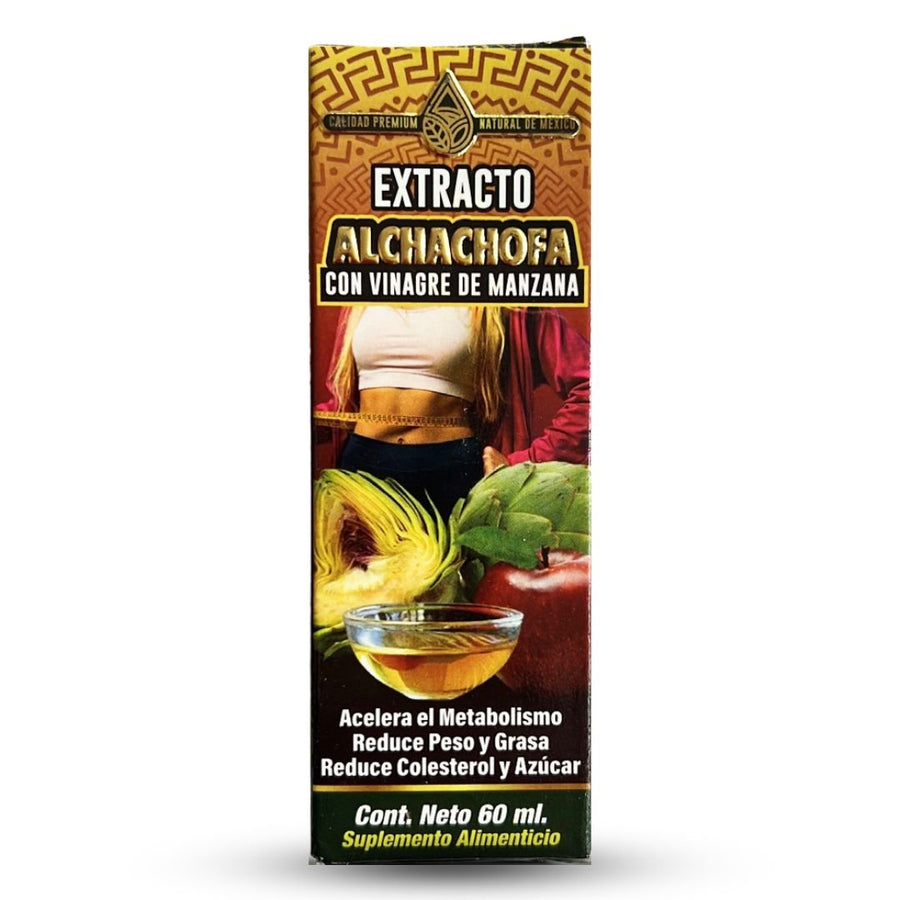 Alcachofa y Vinagre de Manzana Extracto, Artichoke Apple Vinegar Extract 2 oz, Natural de Mexico - Tierra Naturaleza