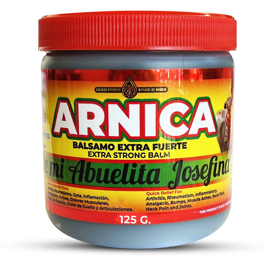 Arnica Balsamo Extra Forte Mi Abuelita Josefina Tapa Roja, Joint and Muscle Pain Relief Gel 4.4 oz, Natural de Mexico - Tierra Naturaleza Shop
