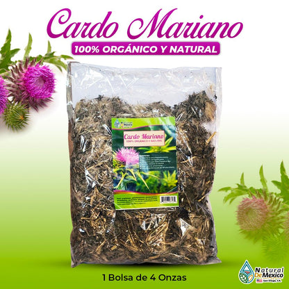 Cardo Mariano Hierba, Milk Thistle Herb 4 oz, Natural de Mexico - Tierra Naturaleza Shop