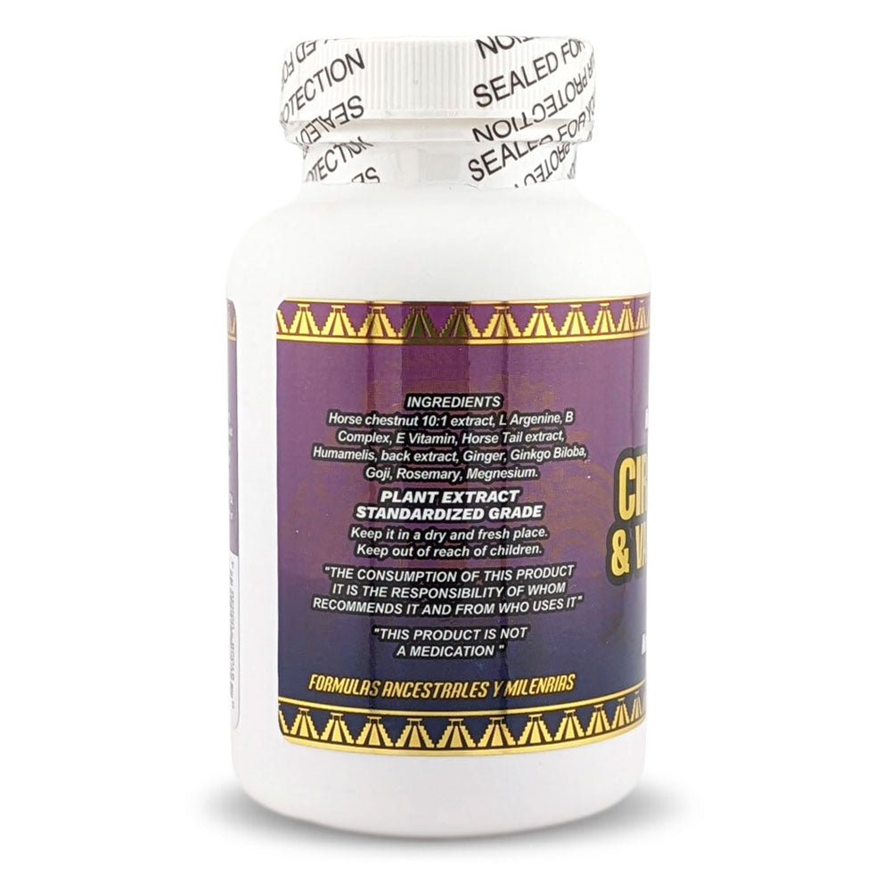 Circulación y Varices con Castaño de Indias Complejo B y Magnesio, Varicose Veins Support Horse Chestnut Vitamin B Complex Magnesium Supplement 60 Caplets, Tierra Naturaleza - Tierra Naturaleza Shop