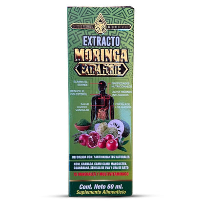 Moringa Extra Fuerte Extracto, Extra Strength Moringa Extract 2 oz, Natural de Mexico - Tierra Naturaleza